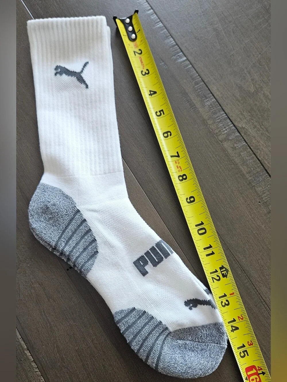 Puma 2 Crew & 1 Quarter Crew Socks Cushioned Men's Lot of 3 Pairs New